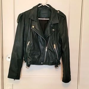 AMARYLLIS TEAL LEATHER JACKET